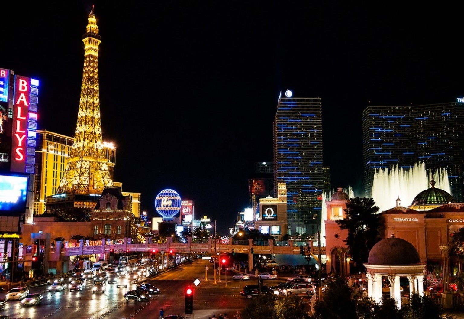 Las Vegas cityscape at night